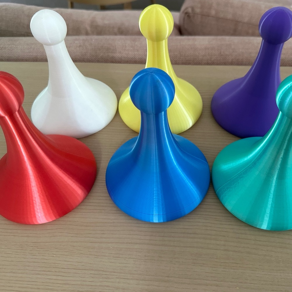 Set of 6 Giant SORRY CLUE MONOPOLY Game Pieces Halloween